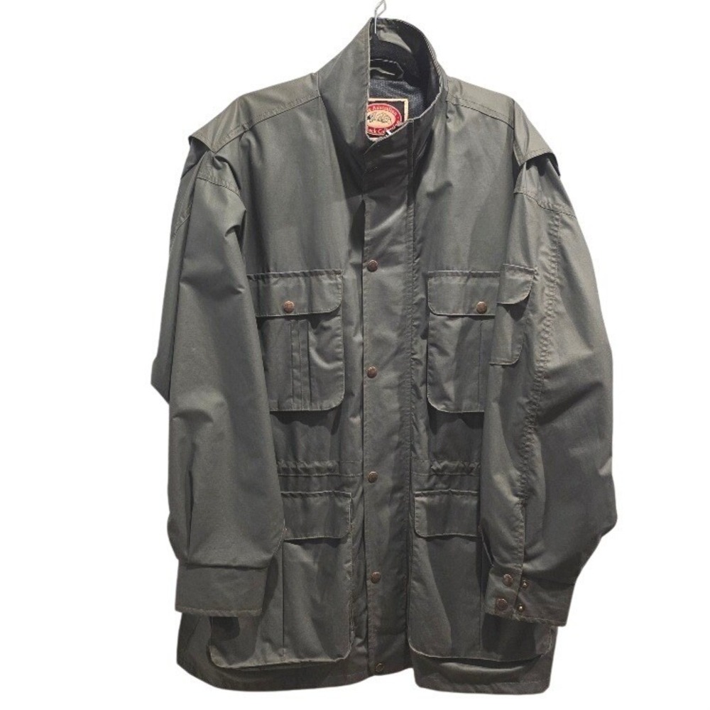 Australian Outback Collection Waxed Field Jacket Olive Green Mens Large Canadian